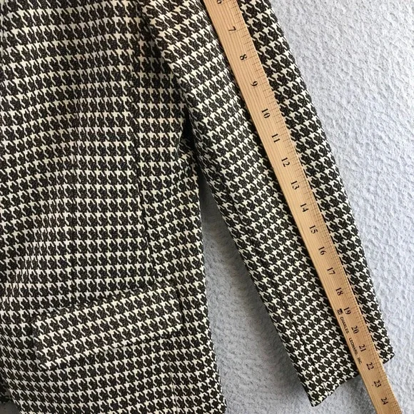 LIVERPOOL LOS ANGELES Womens Houndstooth Blazer Jacket Size S Button Brown - Picture 9 of 10